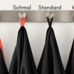 Die verschiedenen Umhanggrößen sind durch verschiedenfarbige Loops leicht voneinander zu unterscheiden.